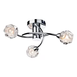   DAR LIGHTING SEA5350 SEATTLE Mennyezeti Csillár Csiszolt Króm G9 IP20