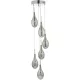 DAR LIGHTING SET6410 SETA Többágú Függesztett Lámpa Füstös, Csiszolt Króm G4 IP20