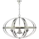 DAR LIGHTING SYM0646 SYMBOL Klasszikus Függesztett Lámpa Szatén Króm E14 IP20