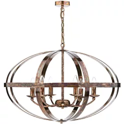   DAR LIGHTING SYM0664 SYMBOL Klasszikus Függesztett Lámpa Réz E14 IP20