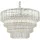 DAR LIGHTING TUV1308 TUVALU Kristály Függesztett Lámpa Csiszolt Króm, Átlátszó E14 IP20