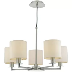   DAR LIGHTING TYL0538 TYLER Modern Csillár Szatén Nikkel E14 IP20