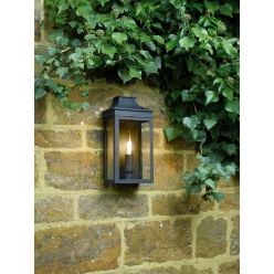   DAR LIGHTING VAP5222 VAPOUR Klasszikus Kültéri Fali Lámpa Fekete, Átlátszó E14 IP44