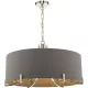 DAR LIGHTING VEY0639 VEYRON Ernyős Függesztett Lámpa Nikkel, Szürke E14 IP20