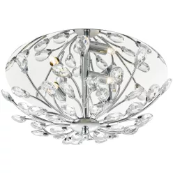   DAR LIGHTING ZAF5350 ZAFIR Kristály Mennyezeti Lámpa Csiszolt Króm G9 IP20