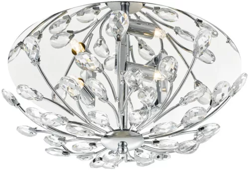 DAR LIGHTING ZAF5350 ZAFIR Kristály Mennyezeti Lámpa Csiszolt Króm G9 IP20