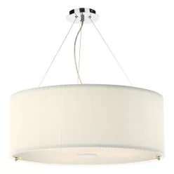   DAR LIGHTING ZAR0633 ZARAGOZA Ernyős Függesztett Lámpa Tejszínes E27 IP20