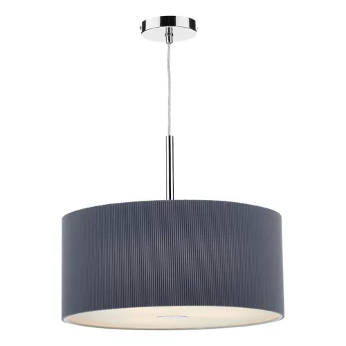 DAR LIGHTING ZAR1739 ZARAGOZA Ernyős Függesztett Lámpa Szürke E27 IP20
