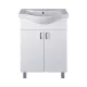 VivaStyle EKONOMIK 65 lábon álló 2 ajtós fürdőszobabútor Sanovit ALBATROS 10065 mosdóval 64,5x46,5