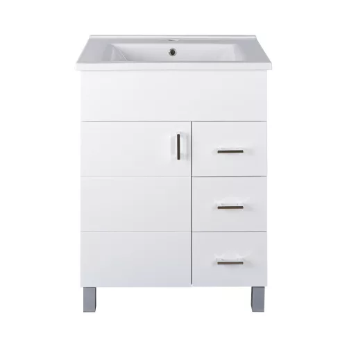 VivaStyle KARINA 65 lábon álló fürdőszobabútor 3 fiókos Sanovit ATRIA 9065 mosdóval 65 x 45,5 cm