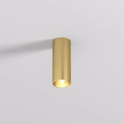   DK/EU-2615-SB Surface mounted ceiling downlight SHINE TUBE series, D45*H115, LED, IP20, 3000К, 7W, RA≥90, satin brass color, aluminum — DK/EU-2615-SB