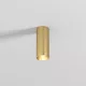 DK/EU-2615-SB Surface mounted ceiling downlight SHINE TUBE series, D45*H115, LED, IP20, 3000К, 7W, RA≥90, satin brass color, aluminum — DK/EU-2615-SB