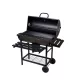 Faszenes kerti BBQ hengeres grillsütő