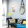 UNIVERSO Fali lámpa 1-karos 1xE27 Max.60W D120x350mm IP20 Arany