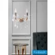UNIVERSO Fali lámpa 2 karos 2xE14 Max.40W D29x36cm arany