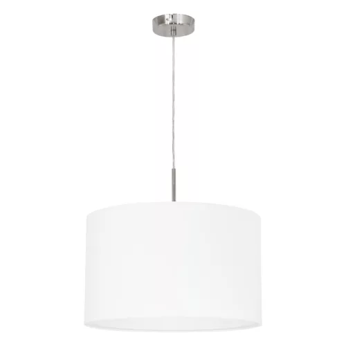 EGLO 31571 PASTERI Ernyős Függesztett Lámpa Fehér, Nikkel E27 IP20