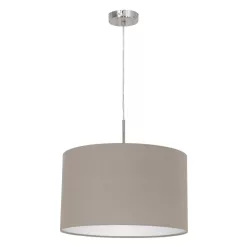  EGLO 31572 PASTERI Ernyős Függesztett Lámpa Nikkel, Taupe E27 IP20