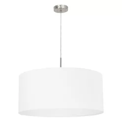   EGLO 31575 PASTERI Ernyős Függesztett Lámpa Fehér, Nikkel E27 IP20