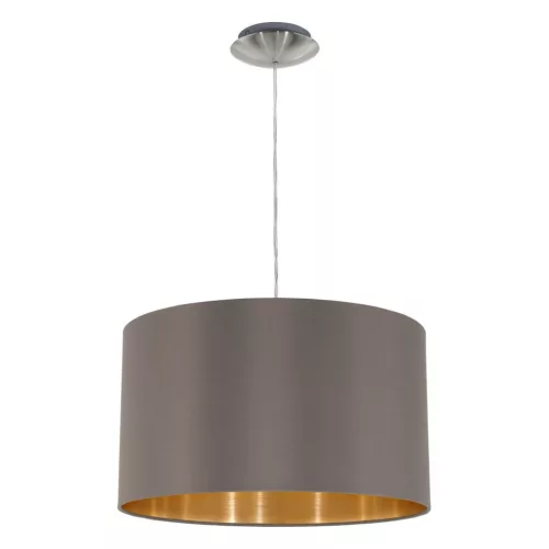 EGLO 31603 MASERLO Ernyős Függesztett Lámpa Cappucino, Nikkel, Arany E27 IP20