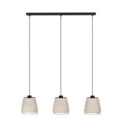   EGLO 43976 TABLEY Modern Led Függesztett Lámpa Bézs, Barna, Fekete E27 IP20