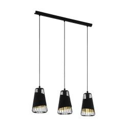   EGLO 49448 AUSTELL Modern Függesztett Lámpa Fekete, Arany E27 IP20