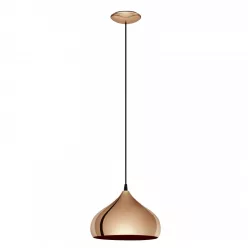 EGLO 49449 HAPTON Glamour Függesztett Lámpa Réz E27 IP20