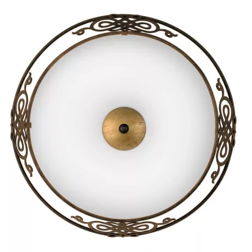 EGLO 86712 MESTRE Klasszikus Mennyezeti Lámpa Antik Bronz, Fehér, Arany E27 IP20