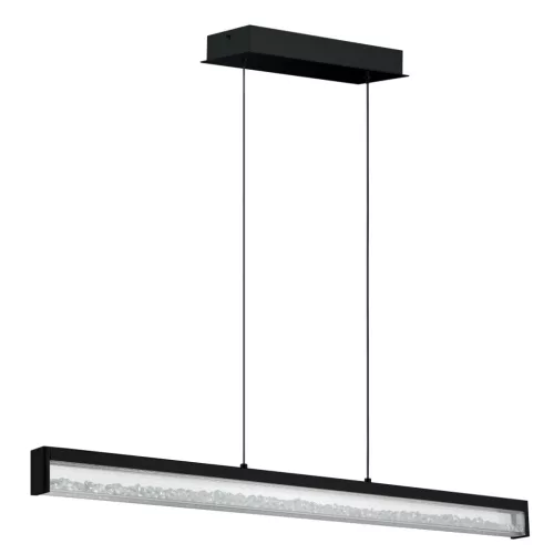 EGLO 900895 CARDITO Modern Led Függesztett Lámpa Fekete, Átlátszó LED IP20