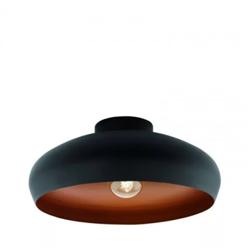 EGLO 94547 MOGANO Loft Mennyezeti Lámpa Fekete, Réz E27 IP20