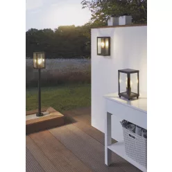   EGLO 94833 ALAMONTE Modern Kültéri Állólámpa Fekete, Átlátszó E27 IP44