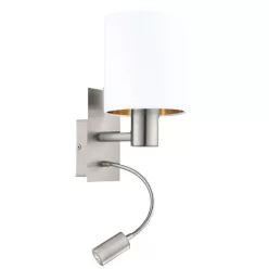 Eglo PASTERI 96484 Fali lámpa 1x40W/E27 + 1X3,5W/LED 380LM