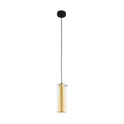   EGLO 97651 PINTO GOLD Hengeres Függesztett Lámpa Fekete, Arany E27 IP20