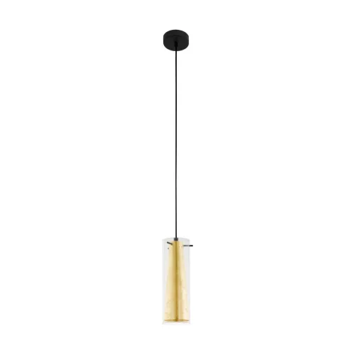 EGLO 97651 PINTO GOLD Hengeres Függesztett Lámpa Fekete, Arany E27 IP20