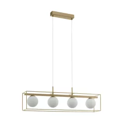   EGLO 97793 VALLASPRA Glamour Függesztett Lámpa Fehér, Pezsgő E14 IP20