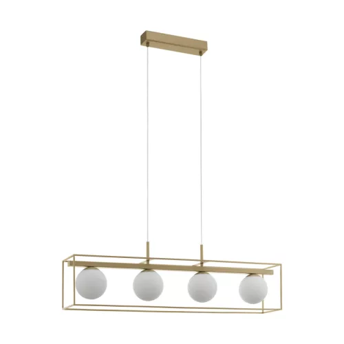 EGLO 97793 VALLASPRA Glamour Függesztett Lámpa Fehér, Pezsgő E14 IP20