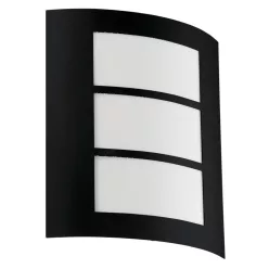   EGLO 99567 CITY Modern Kültéri Fali Lámpa Fehér, Fekete E27 IP44