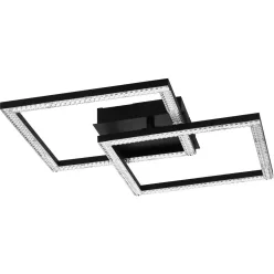   EGLO 99799 LEJIAS Modern LED Mennyezeti Lámpa Fekete, Átlátszó LED IP20