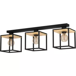   EGLO 99856 LIBERTAD Loft Mennyezeti Lámpa Barna, Fekete E27 IP20