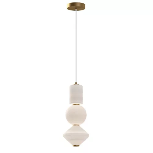 ELSTEAD ALM-BIJOU-P3-GD BIJOU Glamour Függesztett Lámpa Opál, Arany LED IP20