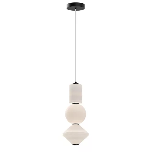 ELSTEAD ALM-BIJOU-P3-MB BIJOU Glamour Függesztett Lámpa Matt Fekete, Opál LED IP20