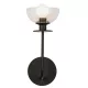 Elstead Lighting Sylvia ALM-SYLVIA-1WB-BK-CL Fali lámpa 1x40W/E14 IP20