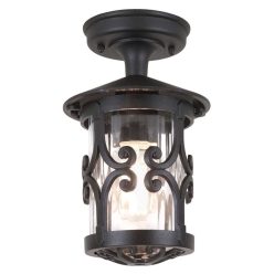   Elstead Lighting HEREFORD BL13A-BLACK Süllyesztett mennyezeti lámpa 1x60W/E27 IP23