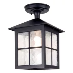   Elstead Lighting WINCHESTER BL18A-BLACK Süllyesztett mennyezeti lámpa 1x60W/E27 IP43