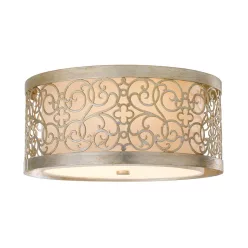   ELSTEAD FE-ARABESQUE-F ARABESQUE Ernyős Mennyezeti Lámpa Ekrü, Patina E27 IP20