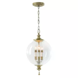   ELSTEAD FE-ARGENTO-P ARGENTO Klasszikus Függesztett Lámpa Antik Ezüst E14 IP20