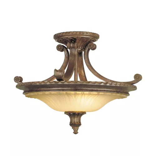 ELSTEAD FESTIRLIGCASTLESF STIRLING Klasszikus Mennyezeti Lámpa Bézs, Barna E27 IP20