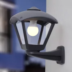   ELSTEAD FMG-NARDODARIOBLK NARDO Klasszikus Kültéri Fali Lámpa Fekete E27 IP55