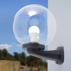   ELSTEAD FMG-NARDOGLOBEBLK NARDO Modern Kültéri Fali Lámpa Fekete E27 IP55
