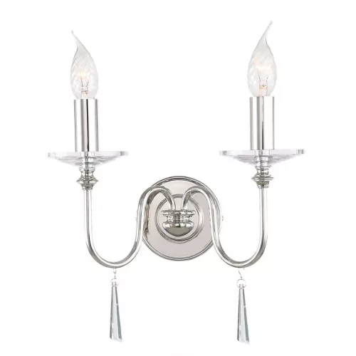 Elstead Lighting FINSBURY PARK FP2-POL-NICKEL Fali lámpa 2x60W/E14