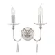 Elstead Lighting FINSBURY PARK FP2-POL-NICKEL Fali lámpa 2x60W/E14